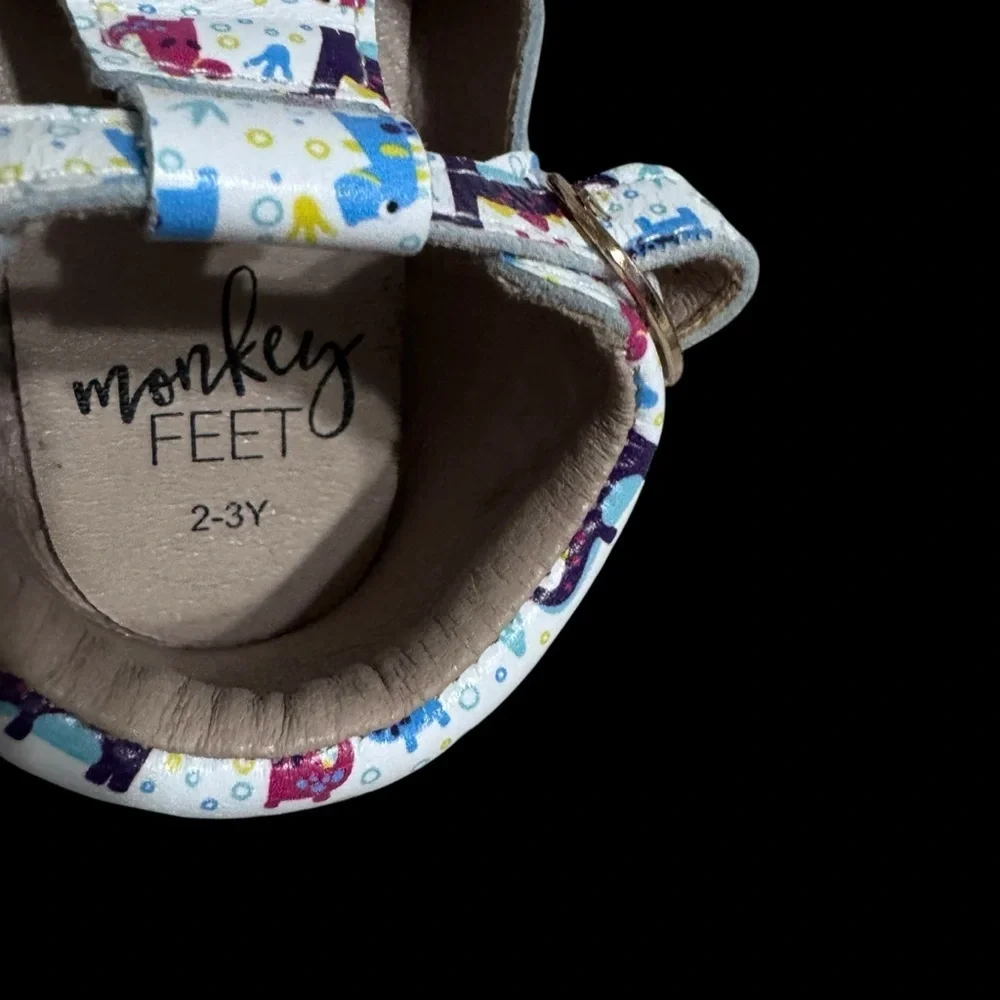 Monkey Feet Dinosaur Print Baby Shoe